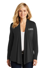 AESC Women’s Port Authority Open Cardigan Black