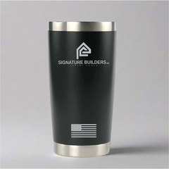SB 20 oz black tumbler