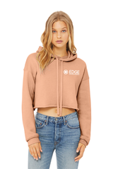 Edge Ladies Sponge Fleece Cropped Hoodie