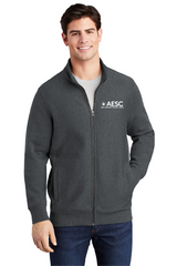 AESC Men’s Super Heavyweight Full Zip Sweatshirt Graphite Heather