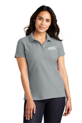 AESC Women’s Port Authority Core Classic Pique Polo Gusty Grey
