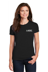 AESC Women’s Ultra Cotton 100% US Cotton T-Shirt Black