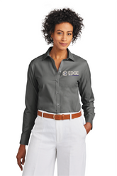 Edge Ladies Wrinkle-Free Stretch Pinpoint Shirt