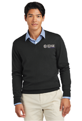 Brooks Brothers Washable Merino V-Neck Sweater Deep Black