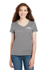 AESC Women’s Hanes Perfect-T V Neck Light Steel