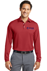 Edge Mens Dri-FIT Long Sleeve Stretch Tech Polo