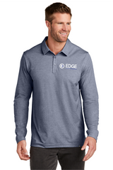 Edge Mens Oceanside Heather Long Sleeve Polo