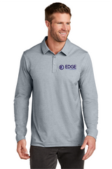 Edge Mens Oceanside Heather Long Sleeve Polo