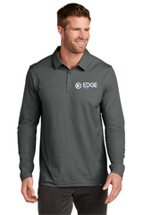 Edge Mens Oceanside Heather Long Sleeve Polo