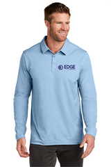 Edge Mens Oceanside Heather Long Sleeve Polo