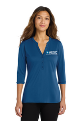 AESC Women’s Port Authority UV Choice Pique Henley
