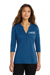 AESC Women’s Port Authority UV Choice Pique Henley