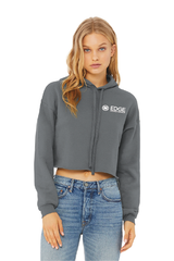 Edge Ladies Sponge Fleece Cropped Hoodie