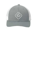 Graphite/White OG Outline White Trucker Cap