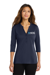 AESC Women’s Port Authority UV Choice Pique Henley