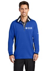 Edge Mens Dri-FIT 1/2 Striped Collar Zip Cover-Up