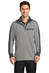 Edge Mens Dri-FIT 1/2 Striped Collar Zip Cover-Up
