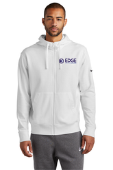 Edge Mens Club Fleece Swoosh Full-Zip Hoodie