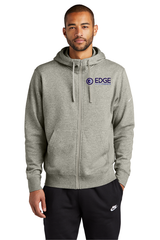 Edge Mens Club Fleece Swoosh Full-Zip Hoodie