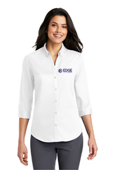 Edge Ladies 3/4 Sleeve SuperPro Twill Shirt