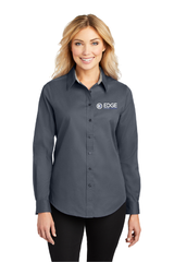Edge Ladies Long Sleeve Easy Care Shirt