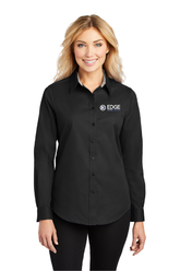 Edge Ladies Long Sleeve Easy Care Shirt
