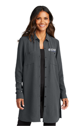 Edge Ladies Textured Crepe Long Tunic