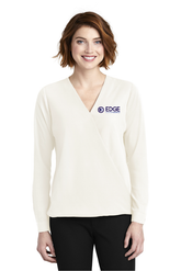 Edge Ladies Wrap Blouse