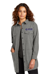 Edge Ladies Long Sleeve Twill Overshirt