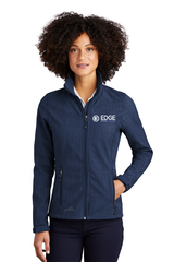 Edge Ladies Shaded Crosshatch Soft Shell Jacket