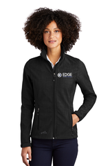 Edge Ladies Shaded Crosshatch Soft Shell Jacket