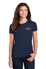Powers Women’s Ultra Cotton 100% US Cotton T-Shirt Navy