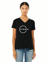 Womens Relaxed Jersey V Neck We don't do Shame