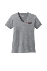 Powers Women’s Port & Company Cotton V-Neck Tee Athletic Heather