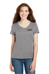 Powers Women’s Hanes Perfect-T V Neck Light Steel