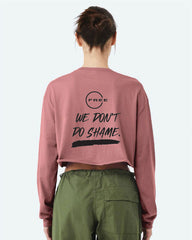 Womens Crop Long Sleeve shirt