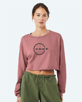 Womens Crop Long Sleeve shirt