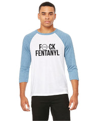 Mens 3/4 Sleeve Baseball  F Fentanyl T