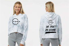 J america women's crop hooded Sweatshirt