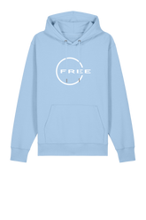 Unisex Free Heavy Weight Hoodie Light Blue