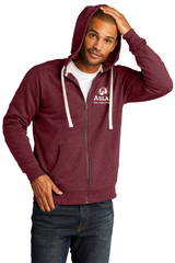 Aslan District Full Zip Hoodie Maroon