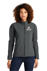 Aslan Women's Ogio Commuter Soft Shell Full zip Charcoal