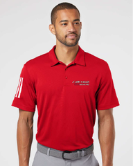 LMNHR Adidas Stripes Red Polo