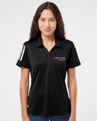 LMNHR Adidas Stripes Ladies Black Polo