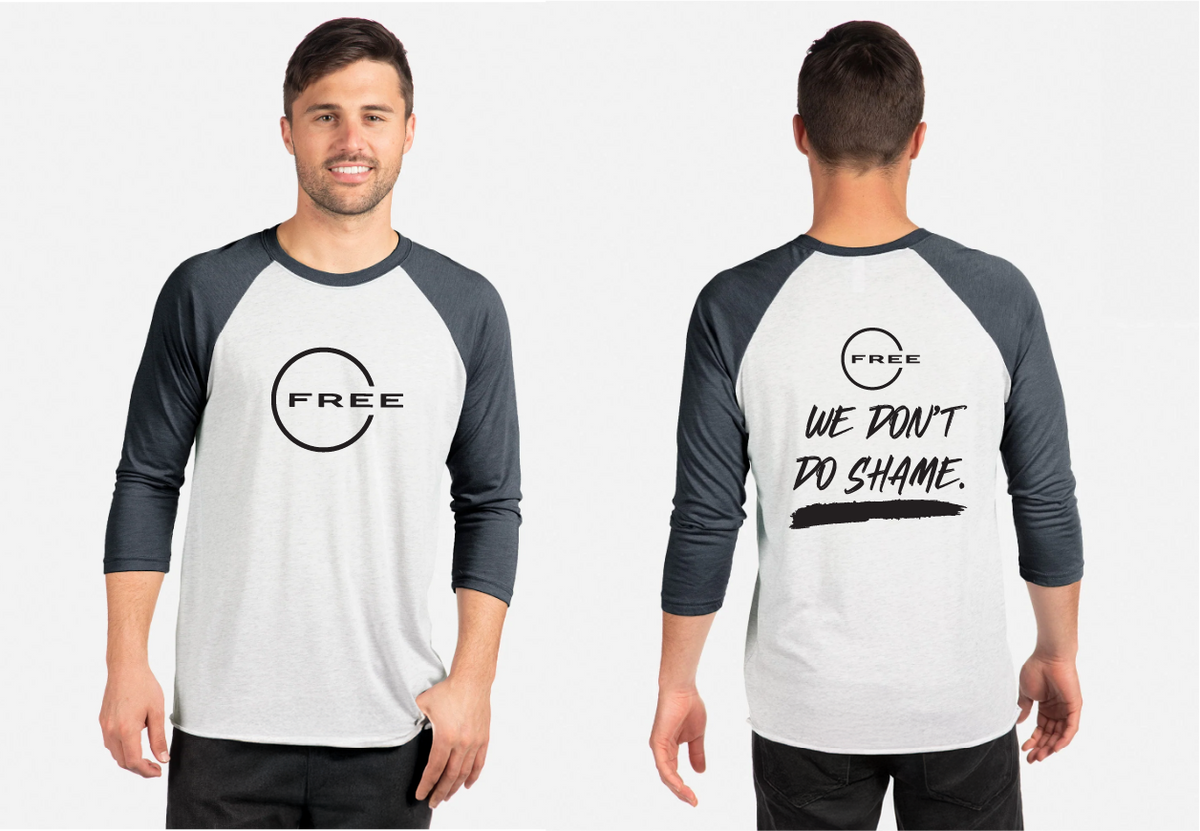 Next level Triblend Three-quarter raglan t