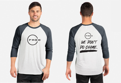 Next level Triblend Three-quarter raglan t