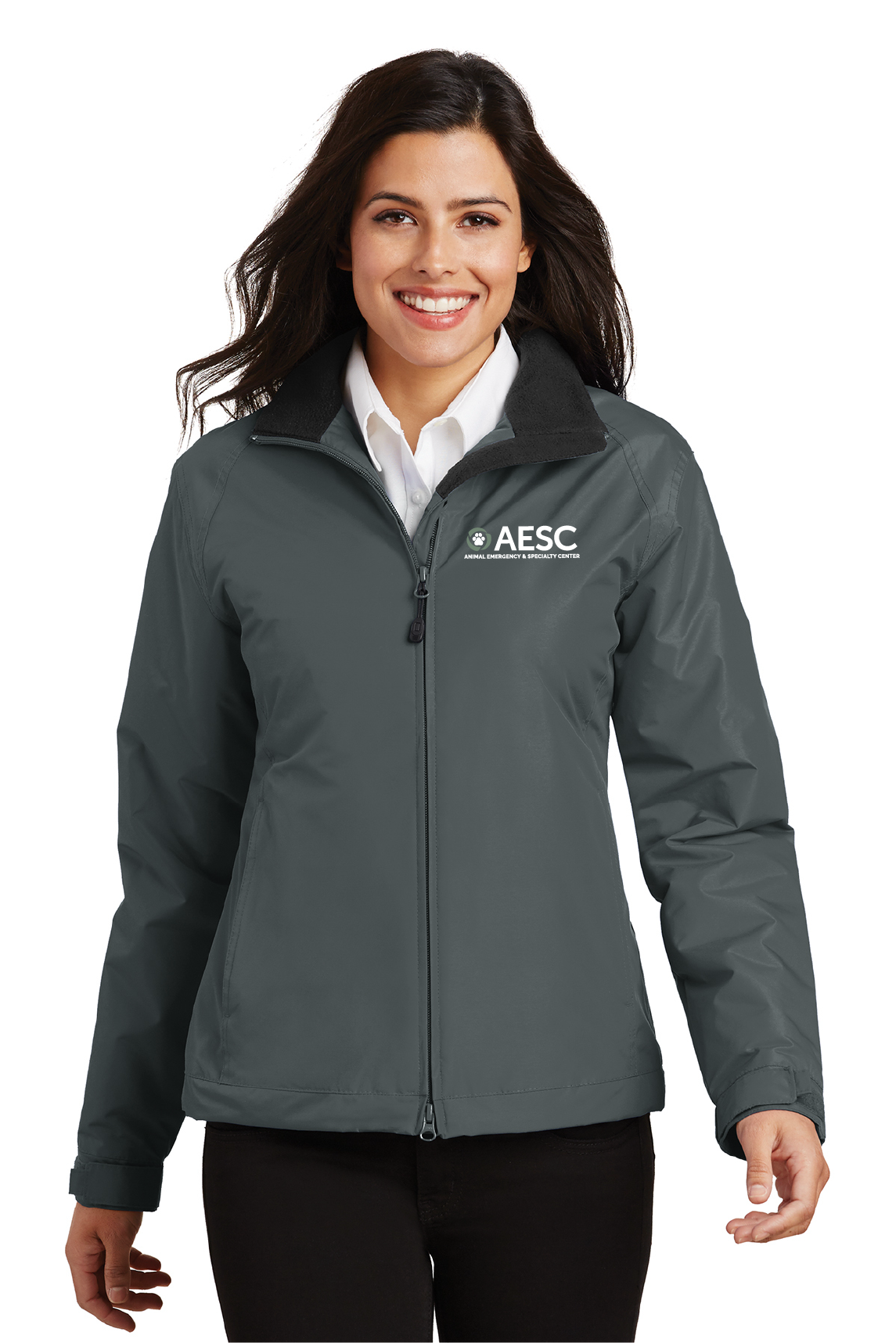 AESC Women’s Port Authority – Wind Jacket Battleship Grey