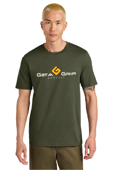 Mens Military Green alt Logo Tee