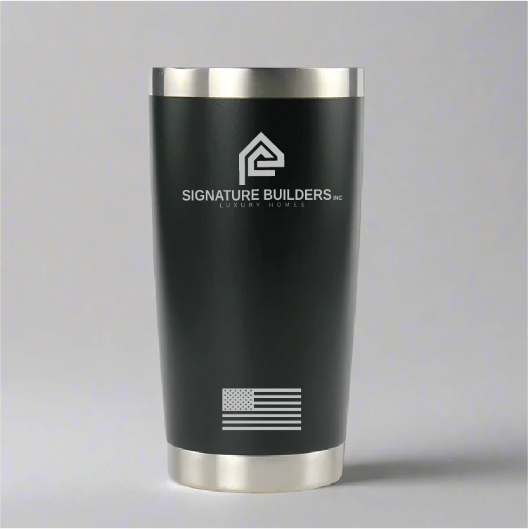 SB 20 oz black tumbler
