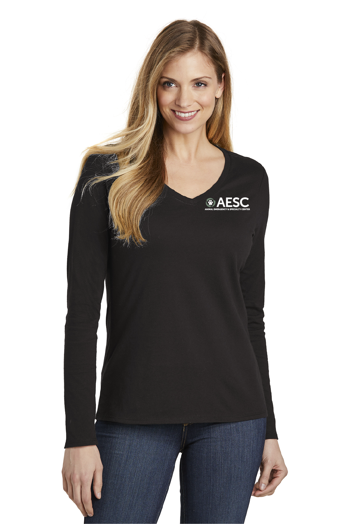 AESC Women’s District – Long Sleeve shirt Black